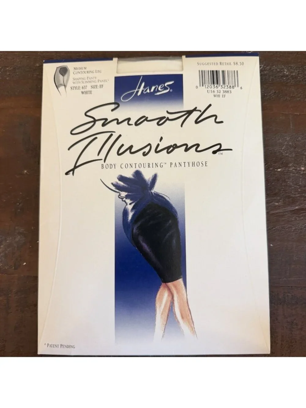 Hanes Smooth Illusions Body Contouring Pantyhose White Size EF Style 637 NOS